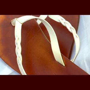 AEO Leather Flip Flops